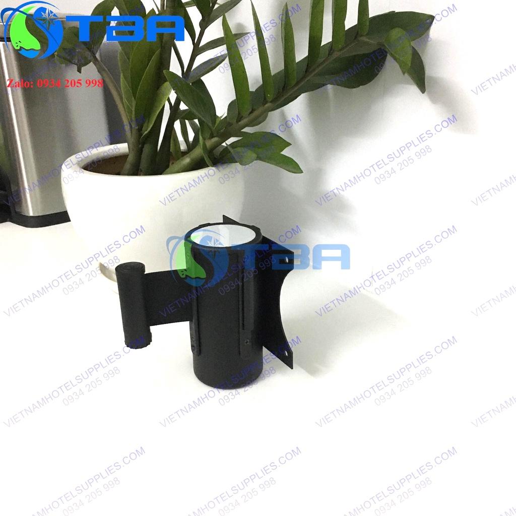 Trụ chắn gắn tường màu đen 2m với dây căng màu đen nhập khẩu cao cấp