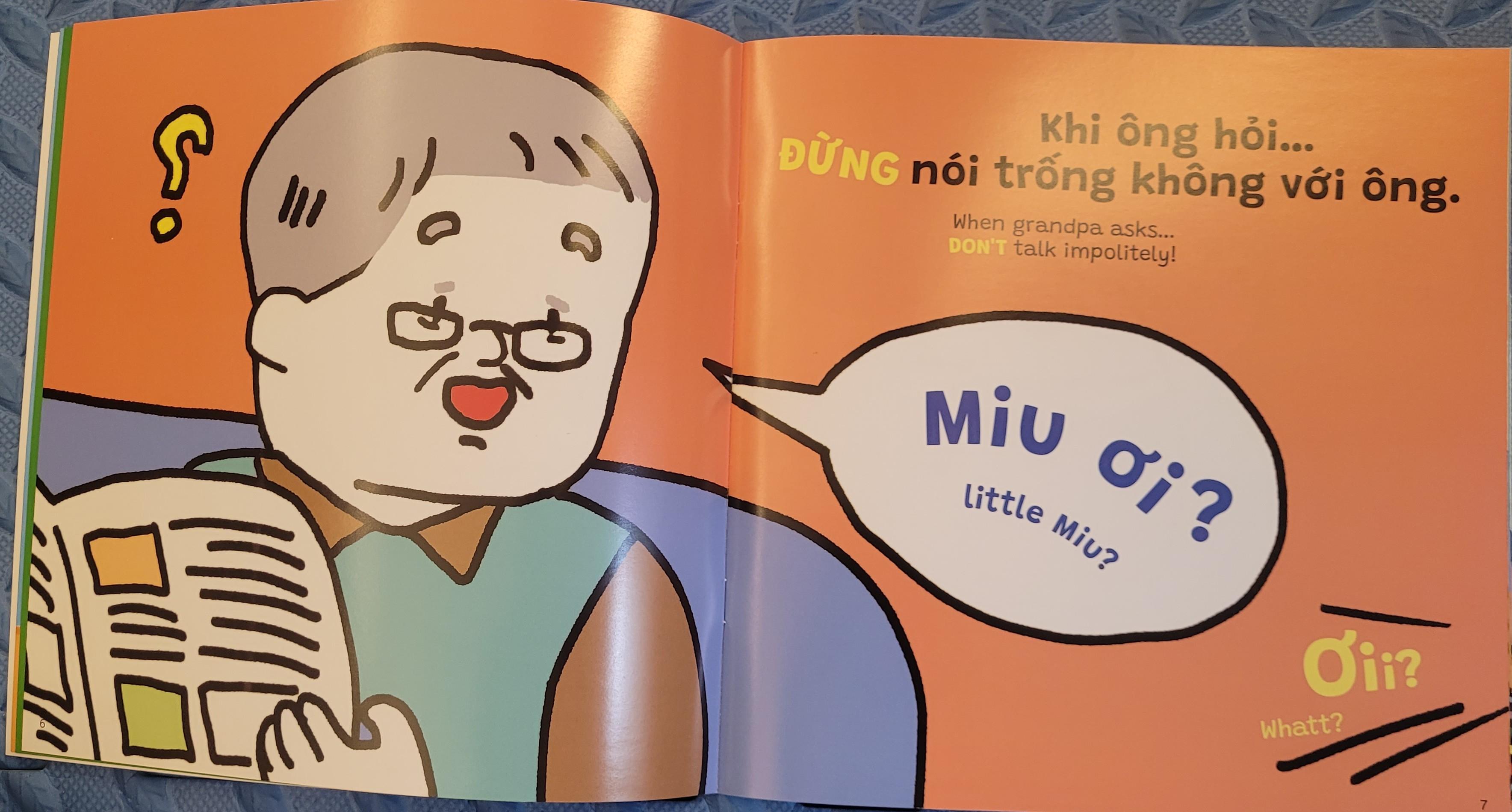 Sách Ehon Miu Bé Nhỏ Phần 3 Song Ngữ - Đừng Nói Trống Không Nhé Song Ngữ