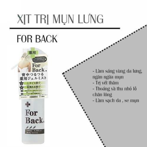 Xịt Mụn Lưng PELICAN Medicated For Back Gel Mist 100ml