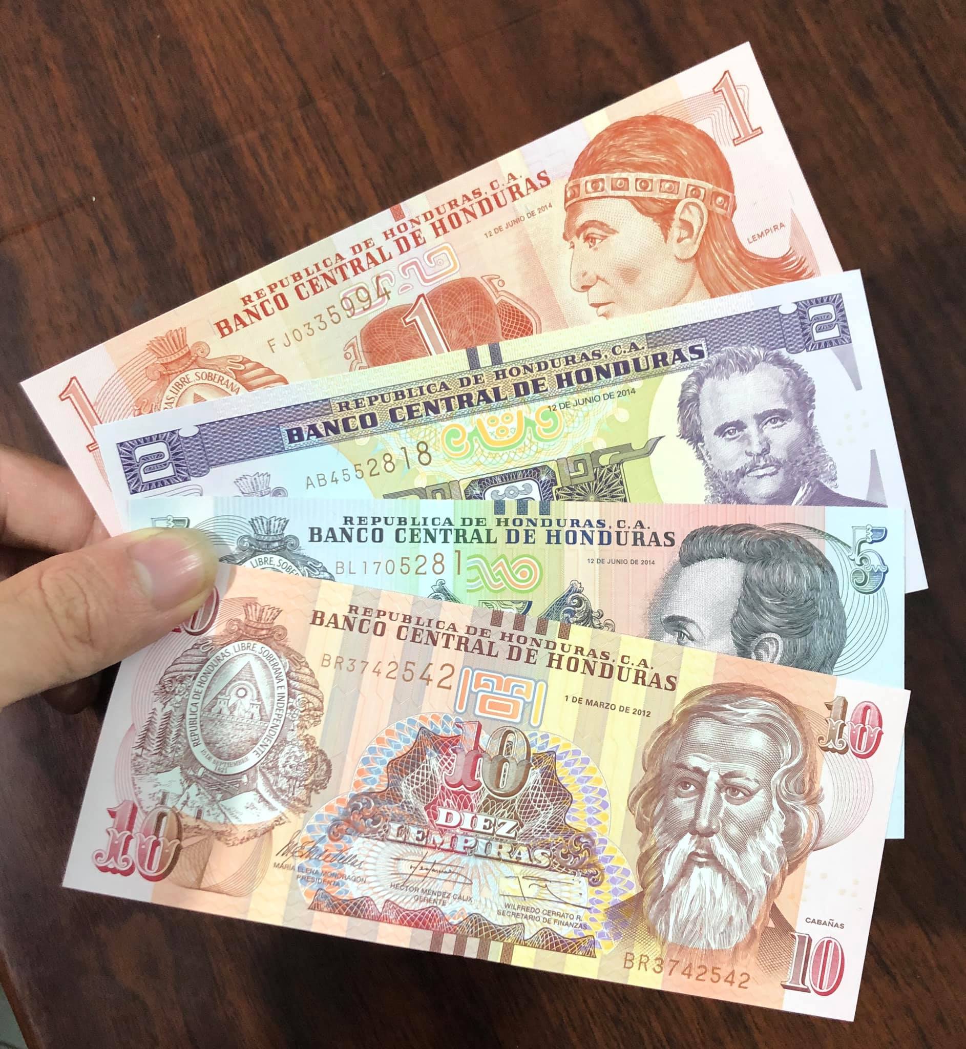 Bộ tiền cổ cộng hòa Honduras, 4 tờ sưu tầm