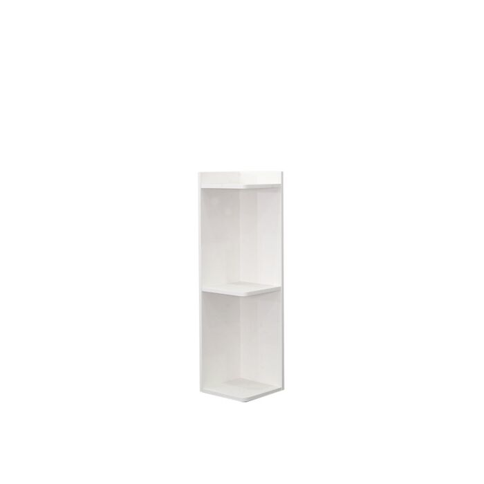 SB Furniture, Looms, Clara Corner Shelf, White Color, W25xD25xH91 cm.