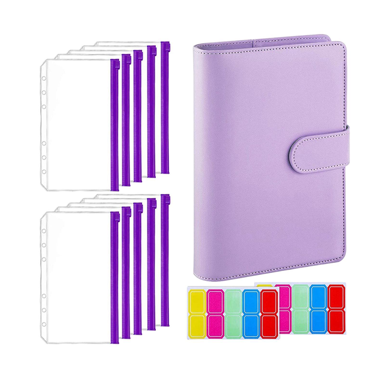 Bill Notebook Financial Organizer Personal Expense Clear Binder Envelopes Portable Finance