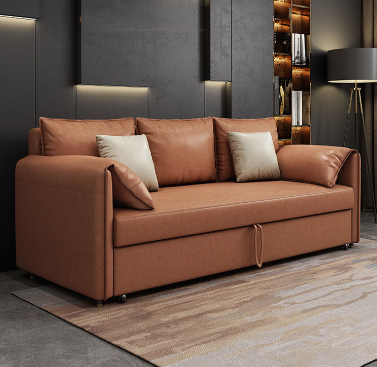 Sofa giường đa năng hộc kéo tay gối cao cấp HGK-21 ngăn chứa đồ tiện dụng Tundo KT 1m8