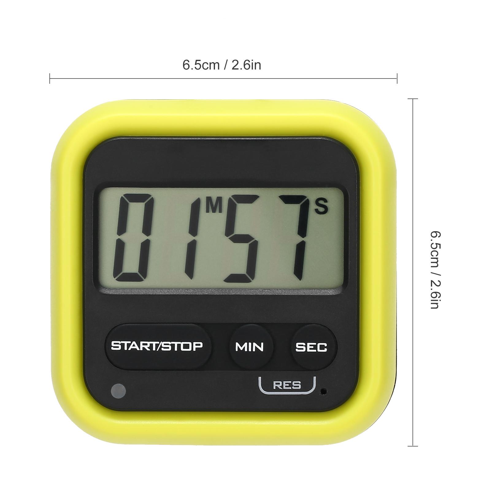Kitchen Timer Digital Stopwatch with Loud Alarm Large LCD Count up/Countdown Timer for Cooking Shower Kids Classroom
