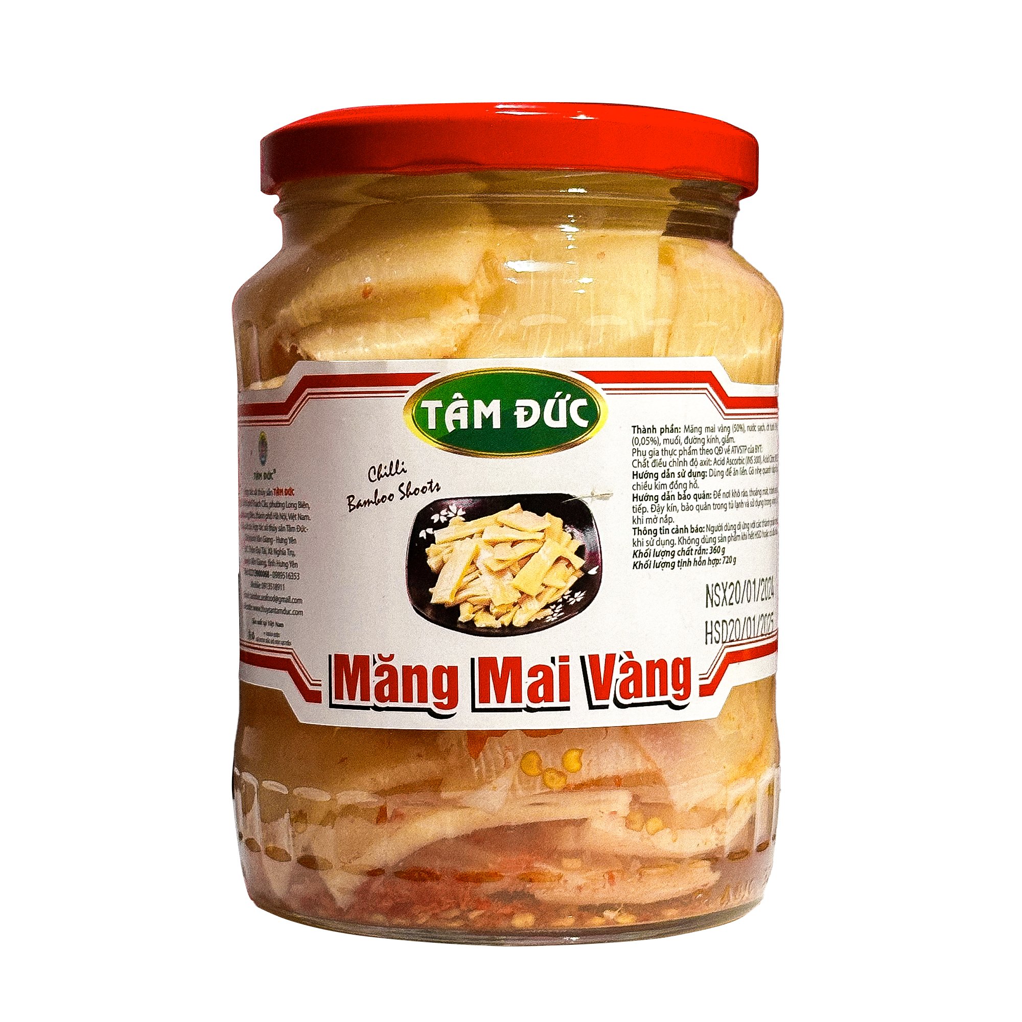 Tâm Đức - Măng mai vàng tươi ăn kèm lọ 800gr