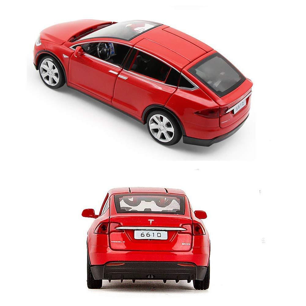 Mô hình tự động cho Tesla X 90 1:32 Autoleger với âm thanh và ánh sáng cũng như một chiếc xe đồ chơi có chức năng hỗ trợ cho trẻ em