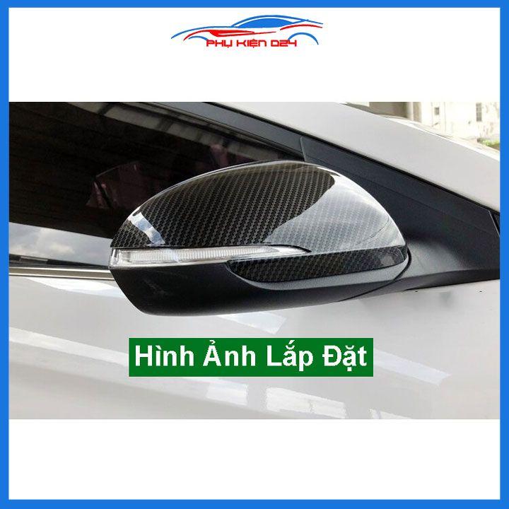 Ốp gương Accent 2018-2019-2020-2021-2022 vân Cacbon bảo vệ chống trầy trang trí làm đẹp xe