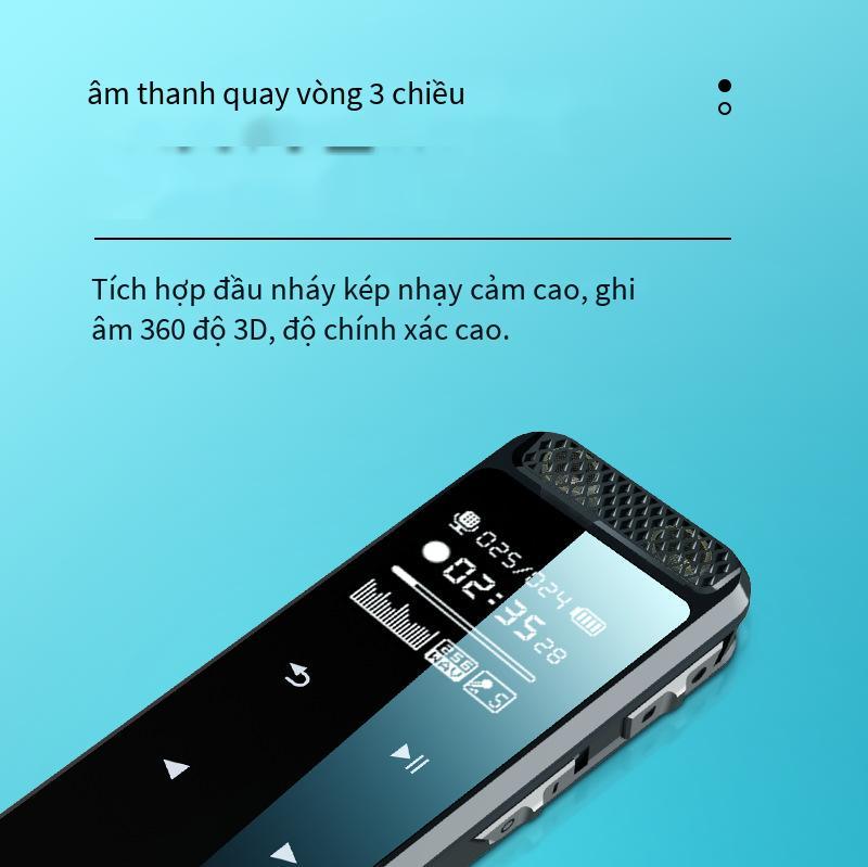 Đảm bảo chất lượng bút ghi âm chuyên nghiệp độ nét cao giảm tiếng ồn hiện vật để nhắn tin pin lithium dài dung lượng lớn màn hình TFT dành cho sinh viên xa