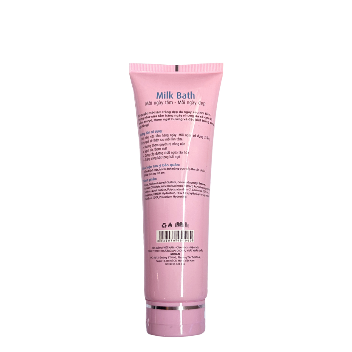 Sữa tắm sáng da MiĐan Milk Bath Mềm mượt, tươi xinh
