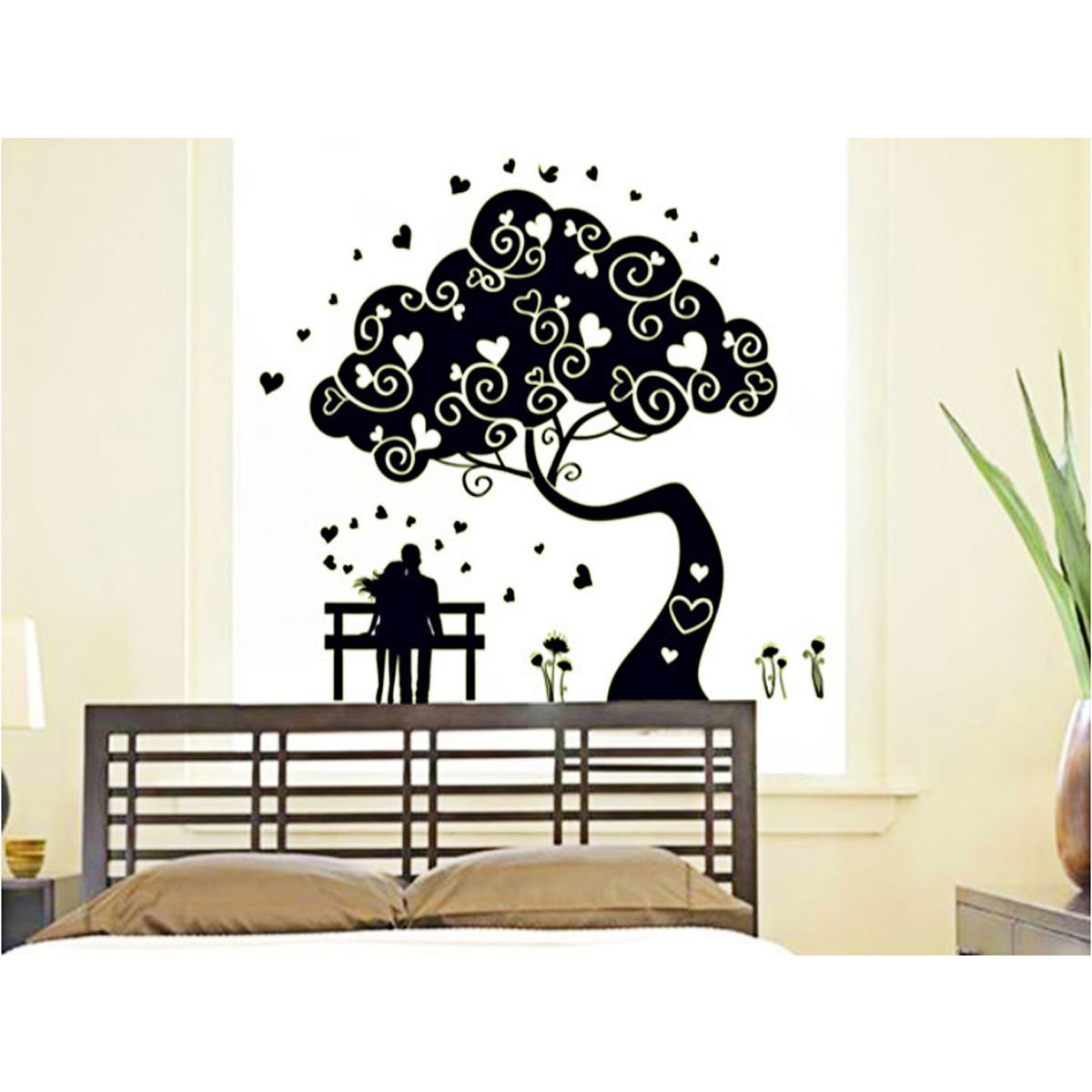DECAL DẠ QUANG CÂY TÌNH YÊU