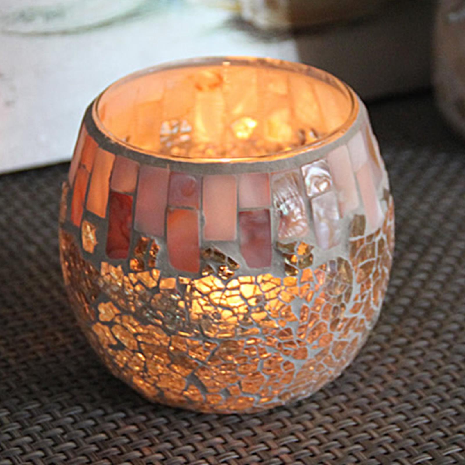 Mosaic Tea Light Holder CANDLE HOLDER Centerpiece Potted Plant Bowl Holder A