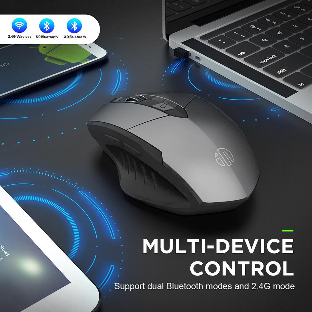 Không Dây 2.4 GHz Công Thái Chuột 1600 DPI USB Thu Quang Bluetooth-Tương Thích 3.0 4.0 5.0 Máy Tính Chơi Game Tắt Tiếng chuột