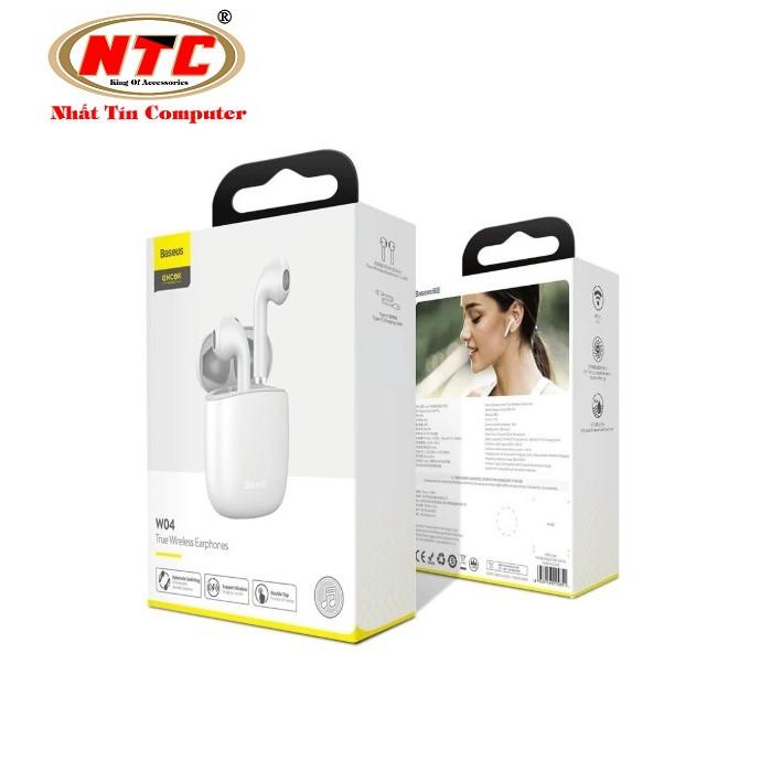 Tai nghe không dây True Wireless Baseus W04 Encok Earphones (TWS, Earbuds Mini, Model 2020) - Hàng chính hãng