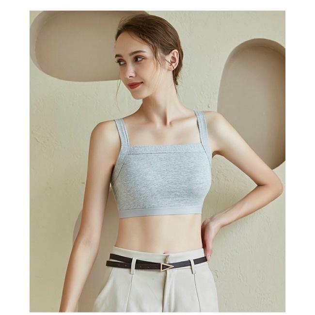 Áo bra tập gym yoga nữ mút đúc may liền cố định dáng thể thao chất cotton mềm mịn