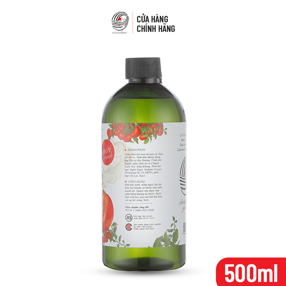 Nước Giặt Xả Cô Cà Chua Mới Toanh Giặt Máy Thơm Sạch Thân Thiện 500ml