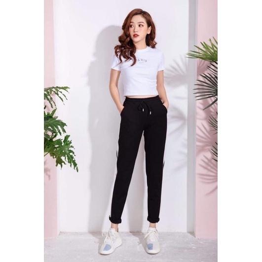 Quần umi baggy né 1 sọc cá tính cho nữ
