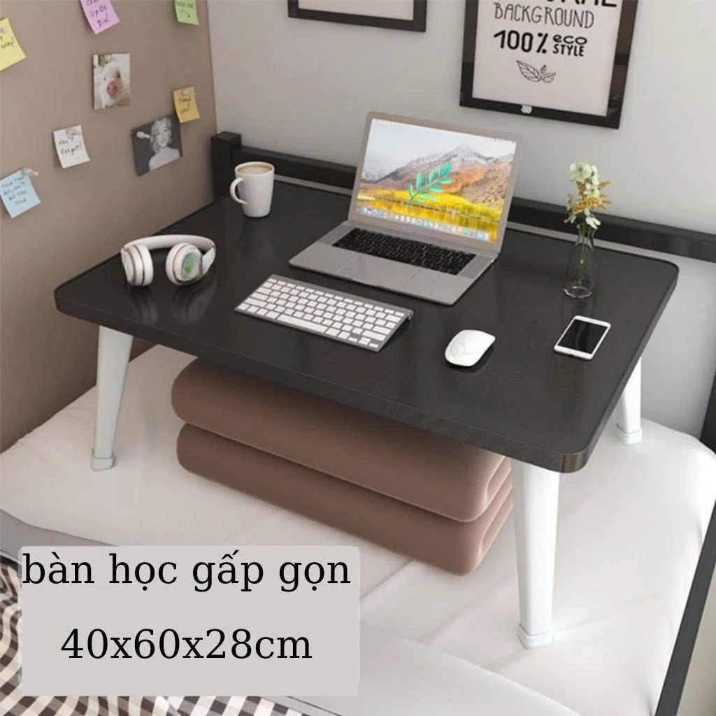 Bàn học gấp gọn ngồi bệt bàn học làm việc tiện ích học sinh sinh viên chân nhựa cứng 40x60cm