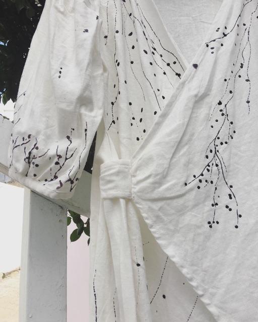 Đầm Linen Cành Đào