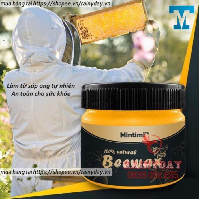 Sáp ong Beewax lau đánh bóng sàn đồ gỗ nội thất 3 tác động làm mới chống thấm nước