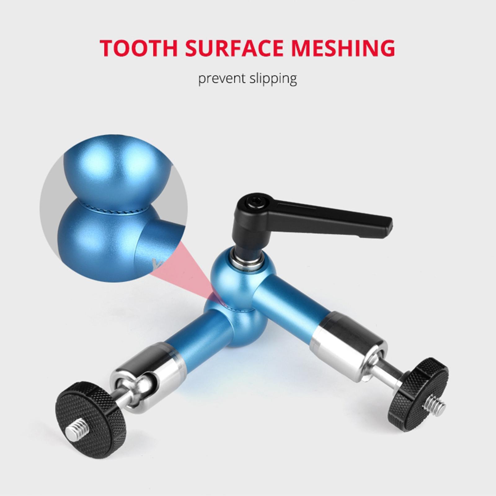 Power Adjustable Articulating Arm Mount 1/4" for Camera Rig LED Lights