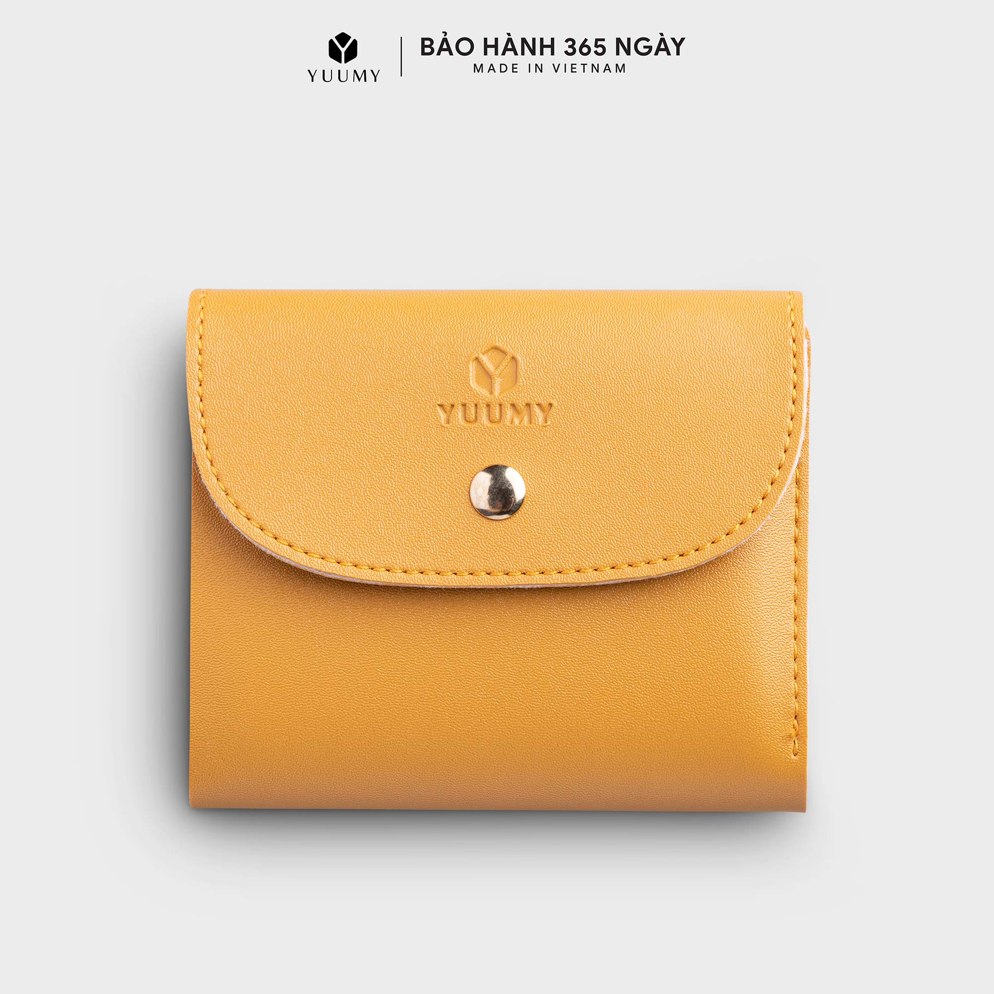 Ví Da Nữ Cầm Tay Nhỏ Gọn Yuumy Seasand Yv58 - Vàng