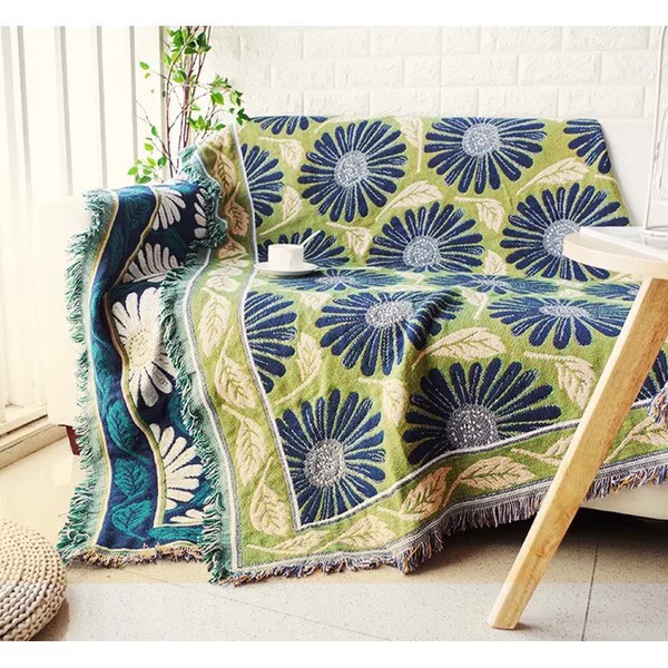 Thảm Vintage Hoa Cúc, Thảm Thổ Cẩm 130cm x 180cm