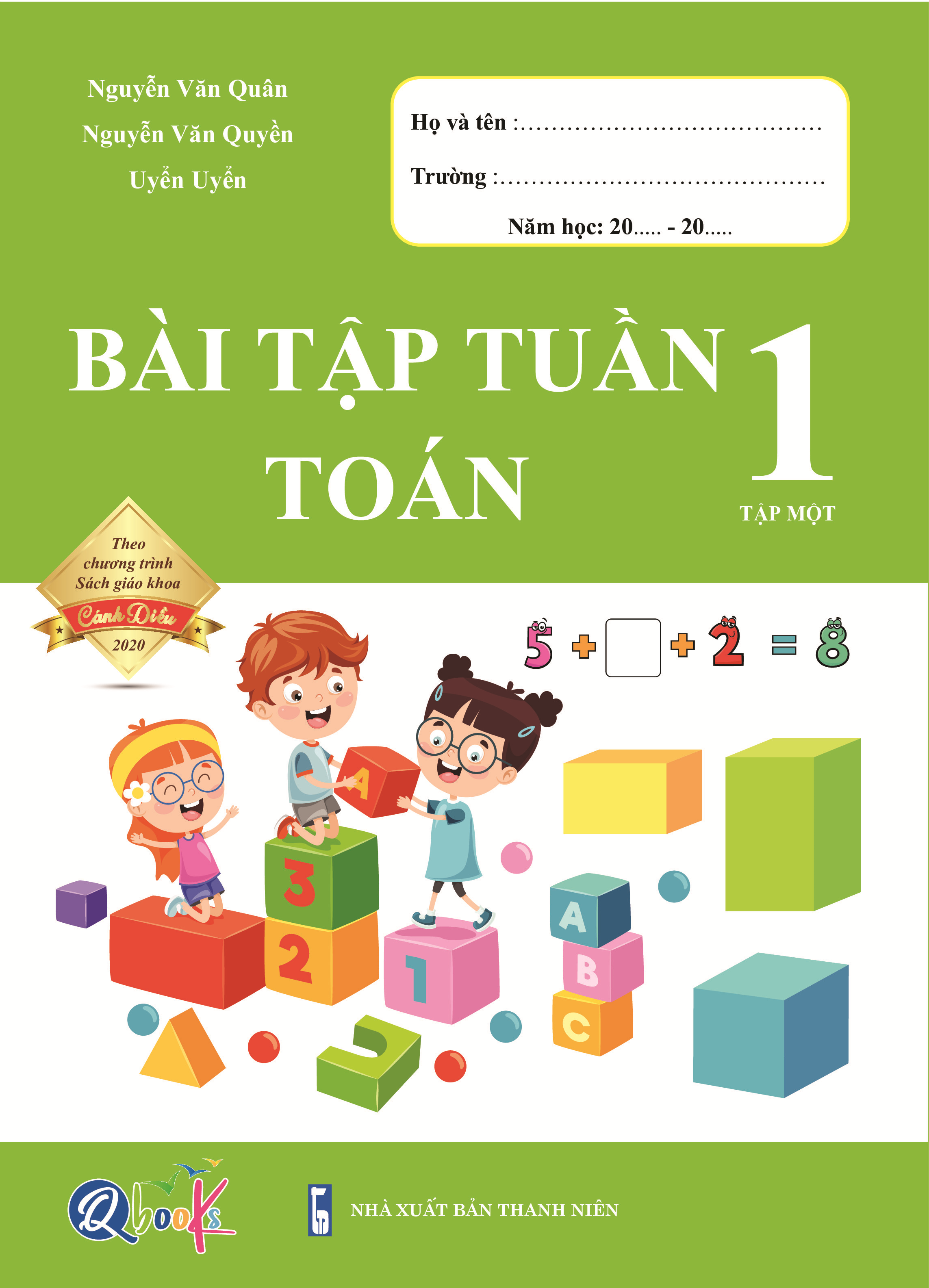 Trọn Bộ Bài Tập Tuần, Đề Kiểm Tra Toán và Tiếng Việt Lớp 1 - Cánh diều - Cả năm học (8 quyển)