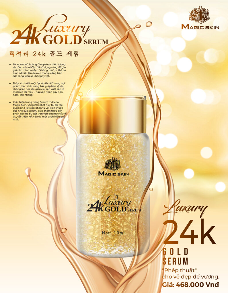 Luxury 24K Gold Serum Magic Skin - Bí Quyết Giữ Nhan Sắc Của Bậc Đế Vương