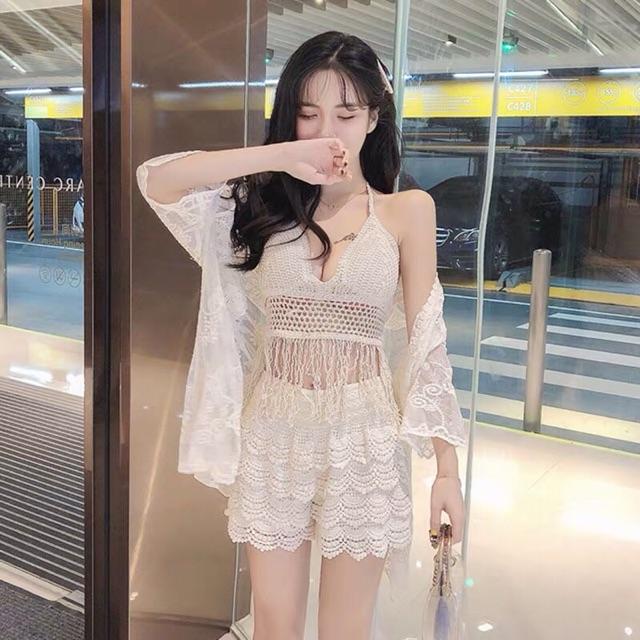 Set bộ đò bơi len móc sang chảnh có bán rời