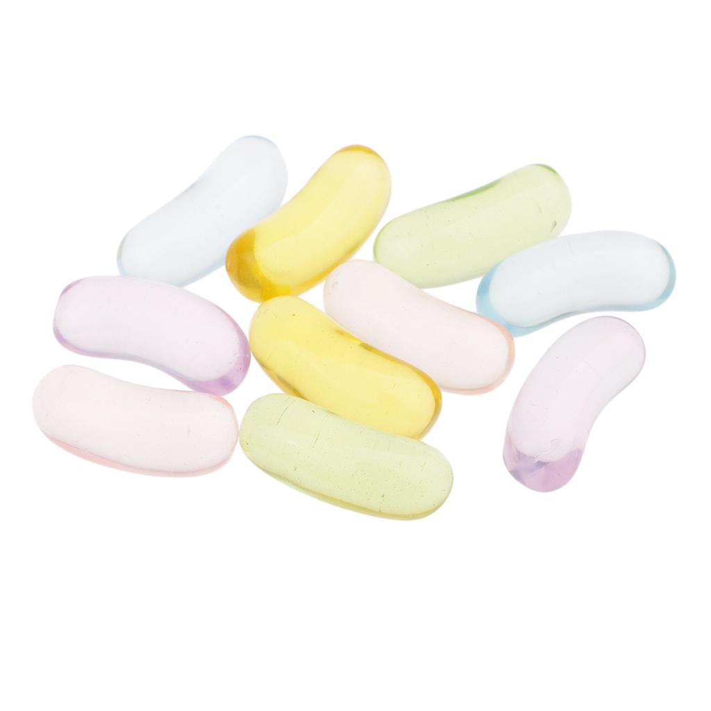 10pcs Clear Candy Resin Scrapbooking Embellishment for DIY Phone Case Decor