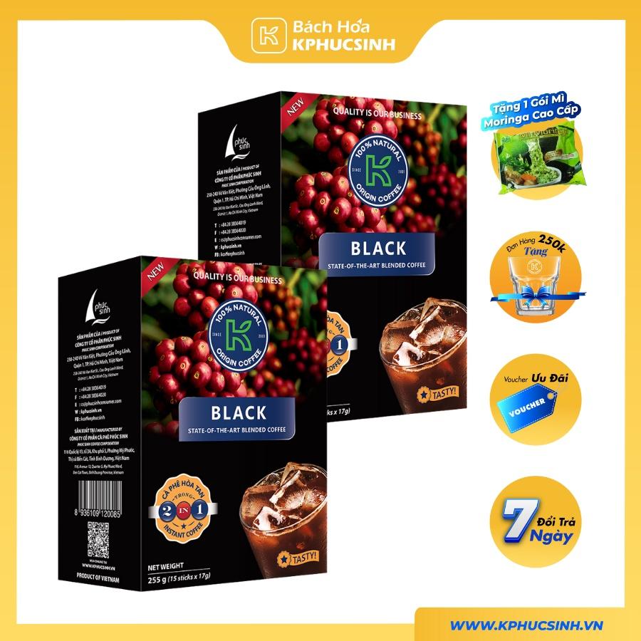 Combo 2 hộp cà phê sữa hòa tan K-Delight 2in1 thương hiệu K-Coffee (255g/Hộp)