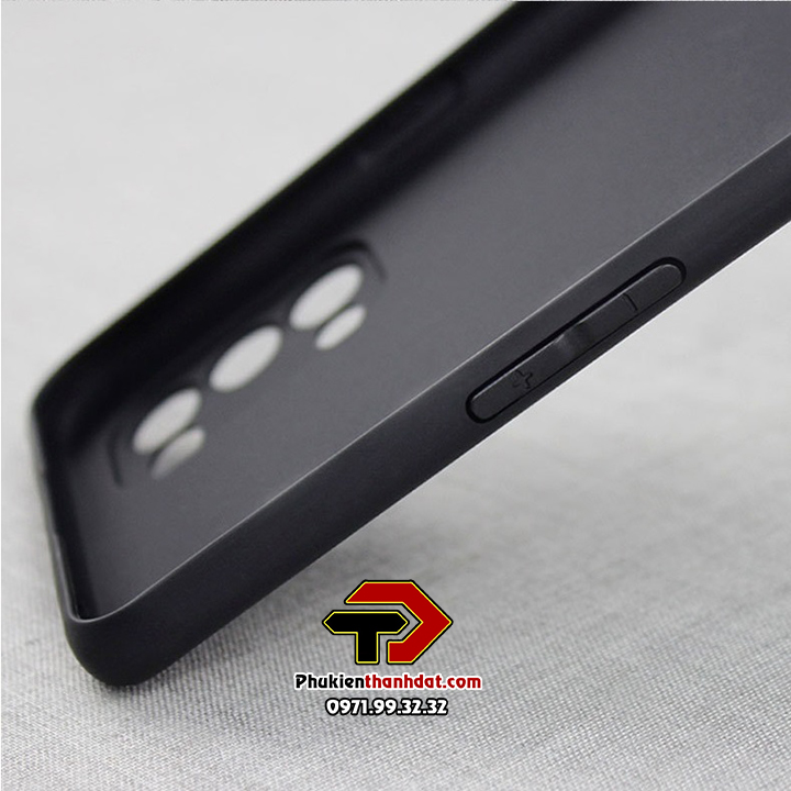 Ốp lưng dành cho OPPO Reno6 Z 5G, Reno5 5G dẻo màu đen bảo vệ camera sau