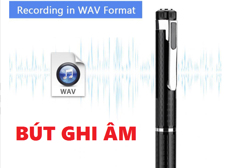 Máy ghi âm cao cấp Bút MP3 không dây mẫu mã sang trọng ghi âm cực xa và rõ nét Pin trâu 20 giờ  - Bảo hành 12 tháng