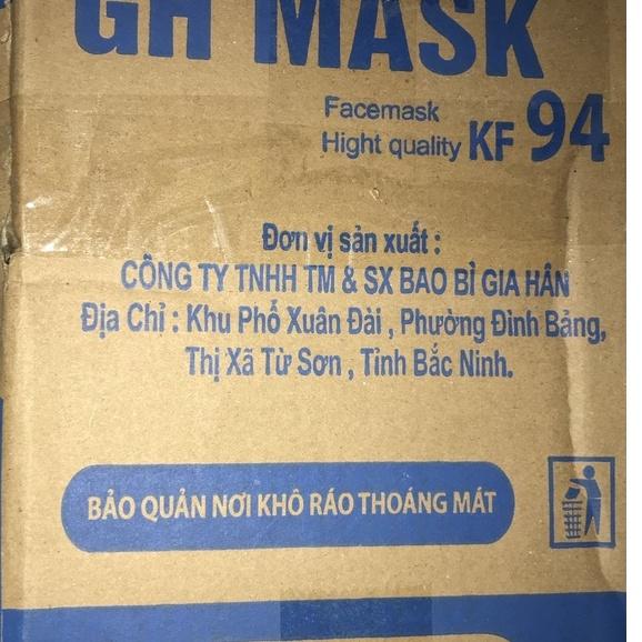 SET 50 CHIẾC - Khẩu trang KF94 4D hàng công ty chống bụi, chống khuẩn