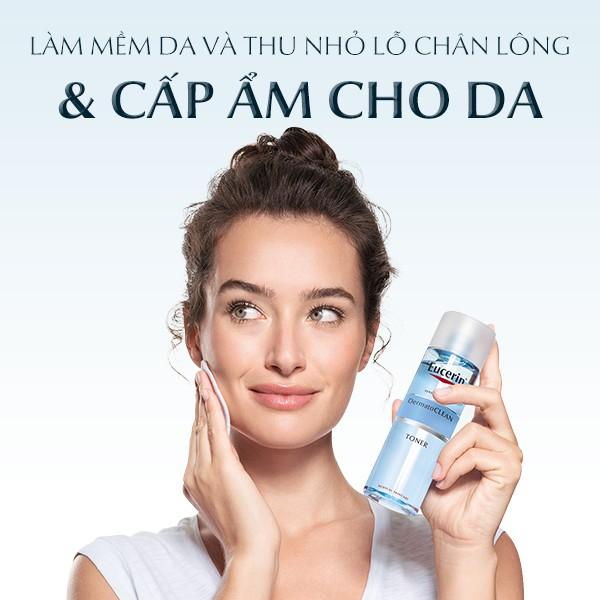 Eucerin Nước Hoa Hồng Dành Cho Da Nhạy Cảm Dermatoclean Clarifying Toner 200ml