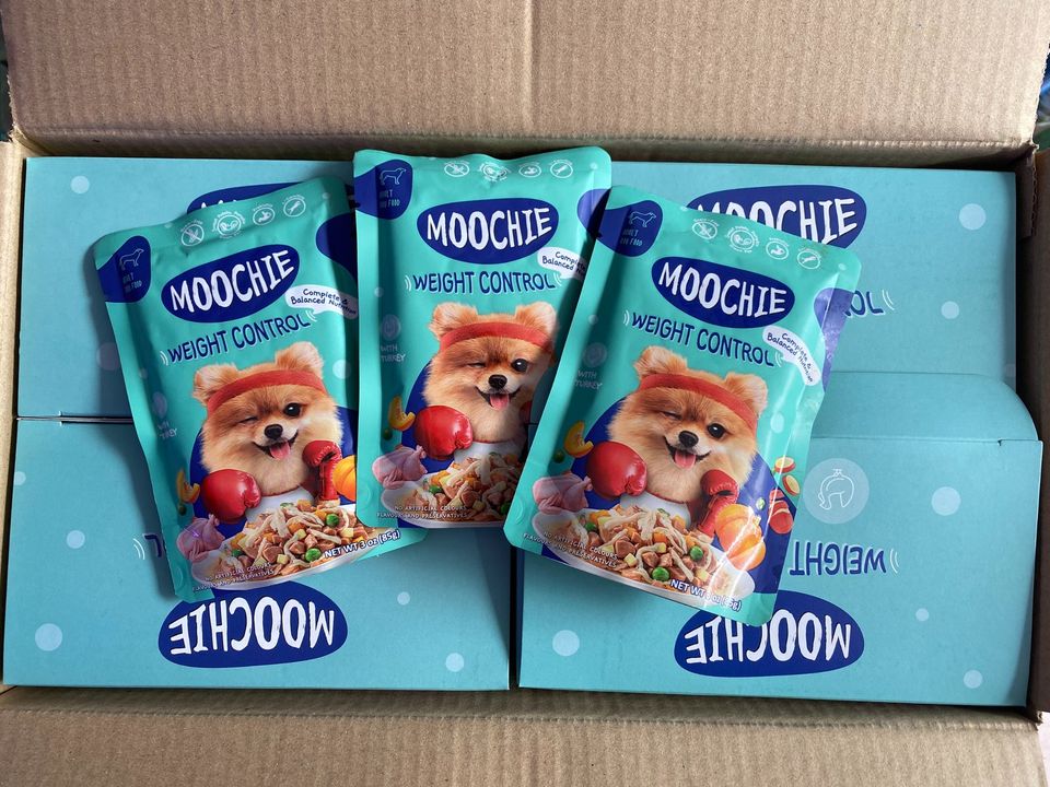 Pate thức ăn dành cho chó mọi lứa tuổi thương hiệu Moochie dạng gói- gói 85gr