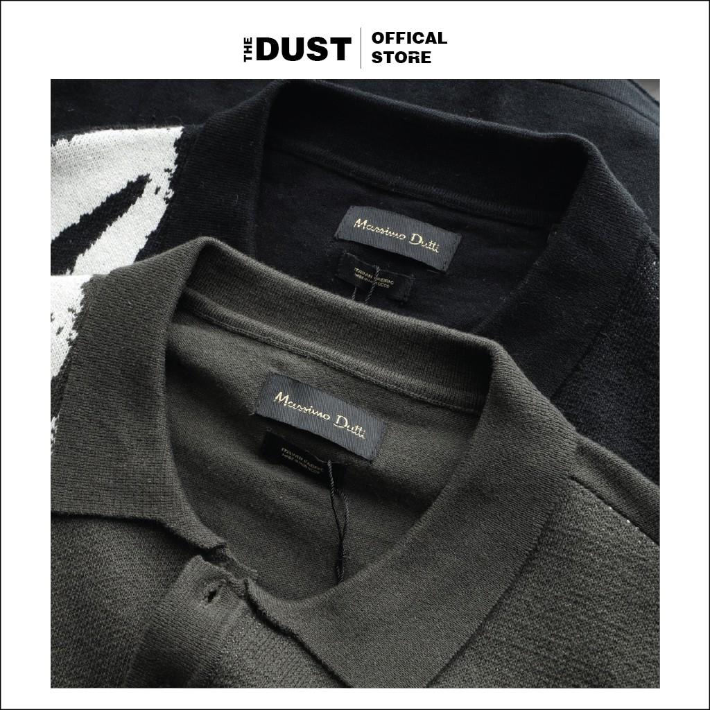 Áo len nam ngắn tay cổ bẻ phối màu, chất len cao cấp, phong cách trẻ trung lịch lãm - THE DUST