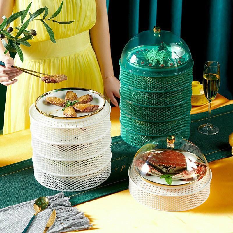 Lồng bàn 5 tầng đa năng, tiện lợi vừa là rổ đựng đồ gọn gàng