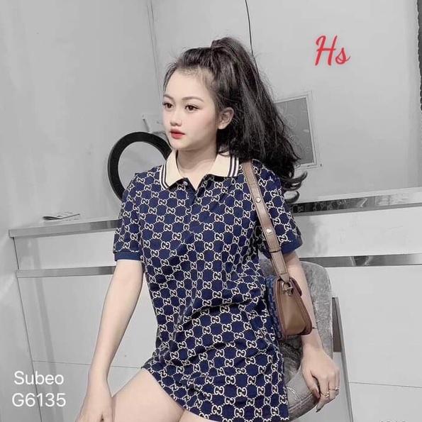 Áo Polo Họa Tiết GC Áo Thun Cổ Bẻ Chất Cotton Mềm Mịn Nam Nữ