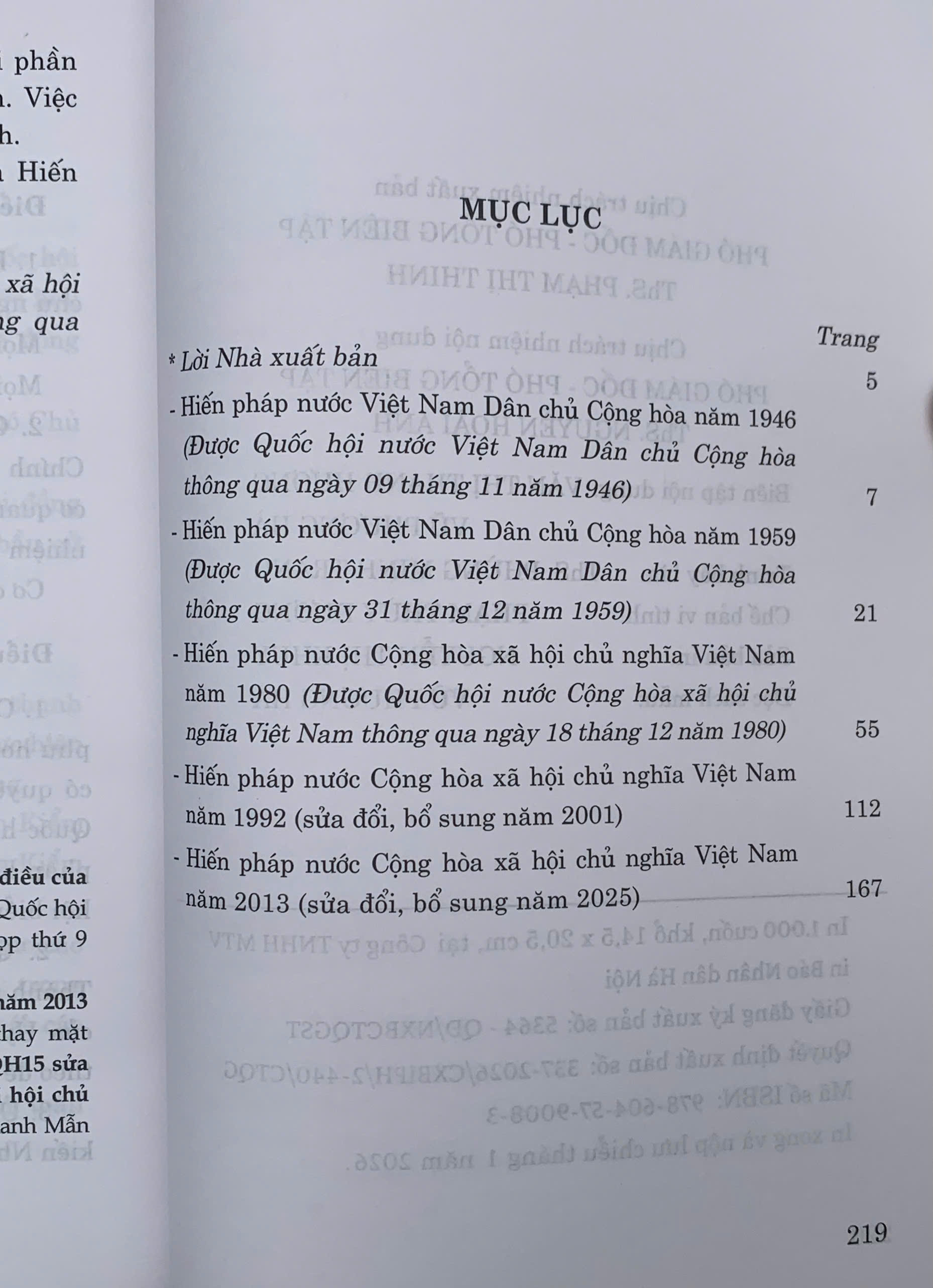 Hiến pháp Việt Nam qua các thời kỳ (Các bản Hiến pháp năm 1946, 1959, 1980, 1992, 2013)