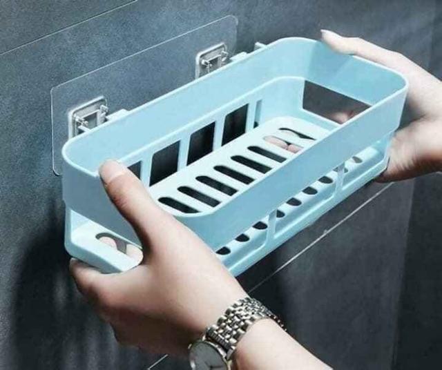 KỆ ĐƠN DÁN TƯỜNG ĐA NĂNG CHỮ NHẬT TIỆN LỢI KÈM MIẾNG DÁN SIÊU CHẮC