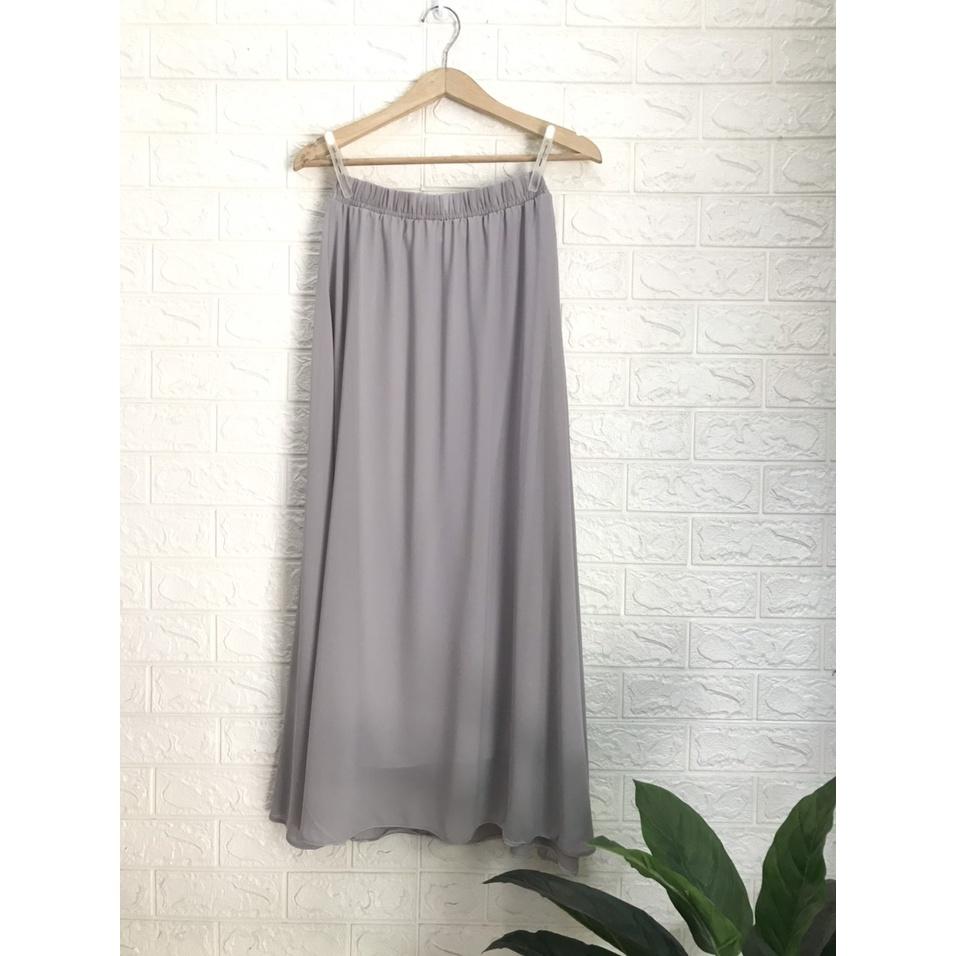 CHÂN VÁY DÀI CHIFFON MAY 2 LỚP