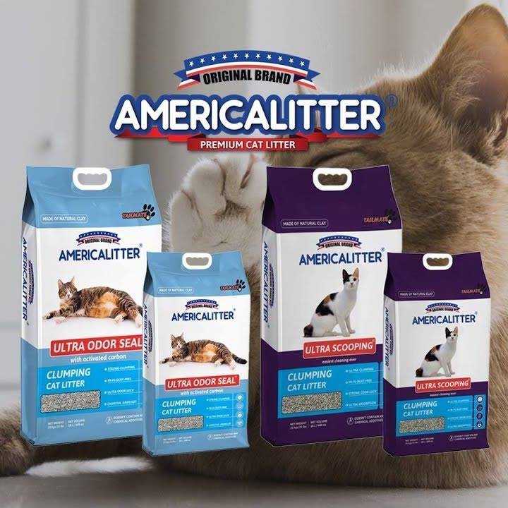 Cát Cho Mèo America Litter 10L siêu vón siêu hút mùi