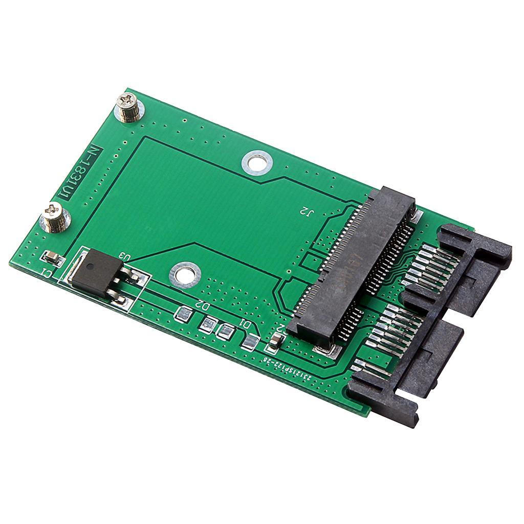 1Piece MSATA SSD to 1.8 inch Micro SATA 16Pin Adapter PCB Board