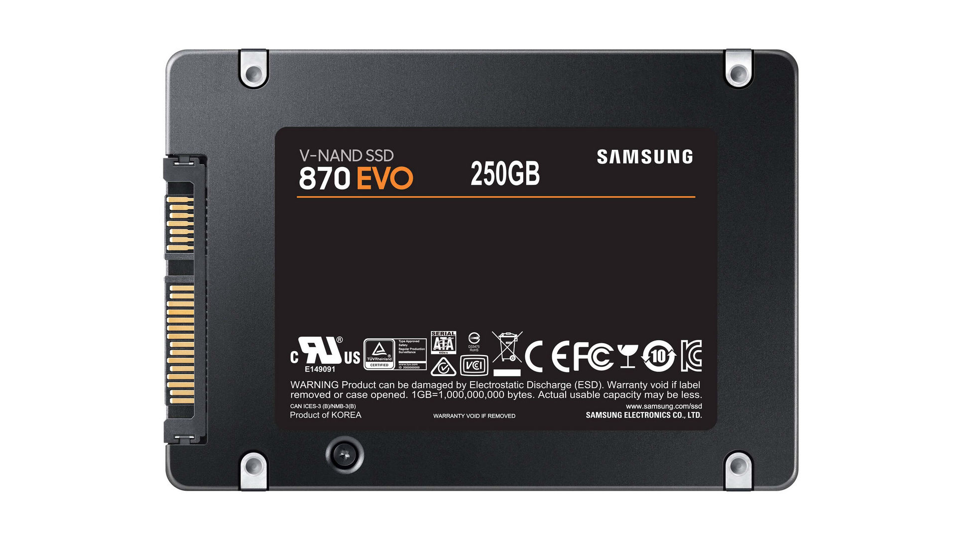 Ổ cứng gắn trong SSD Samsung 870 Evo 250gb / 500gb sata III 2.5 inch - Hàng Chính Hãng