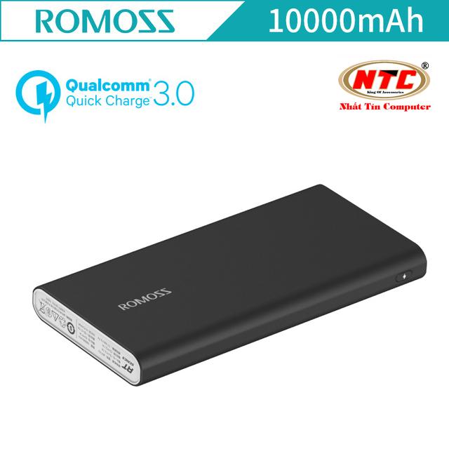 Pin dự phòng lõi Polymer Romoss RT10+ dung lượng 10000mAh - Hỗ trợ sạc nhanh và đảo chiều