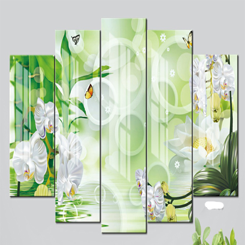Bộ 5 - Tranh treo tường - Trang trí phòng Spa 3D/Gỗ MDF Hàn Quốc/Chống ẩm mốc, mối mọt T3M-3