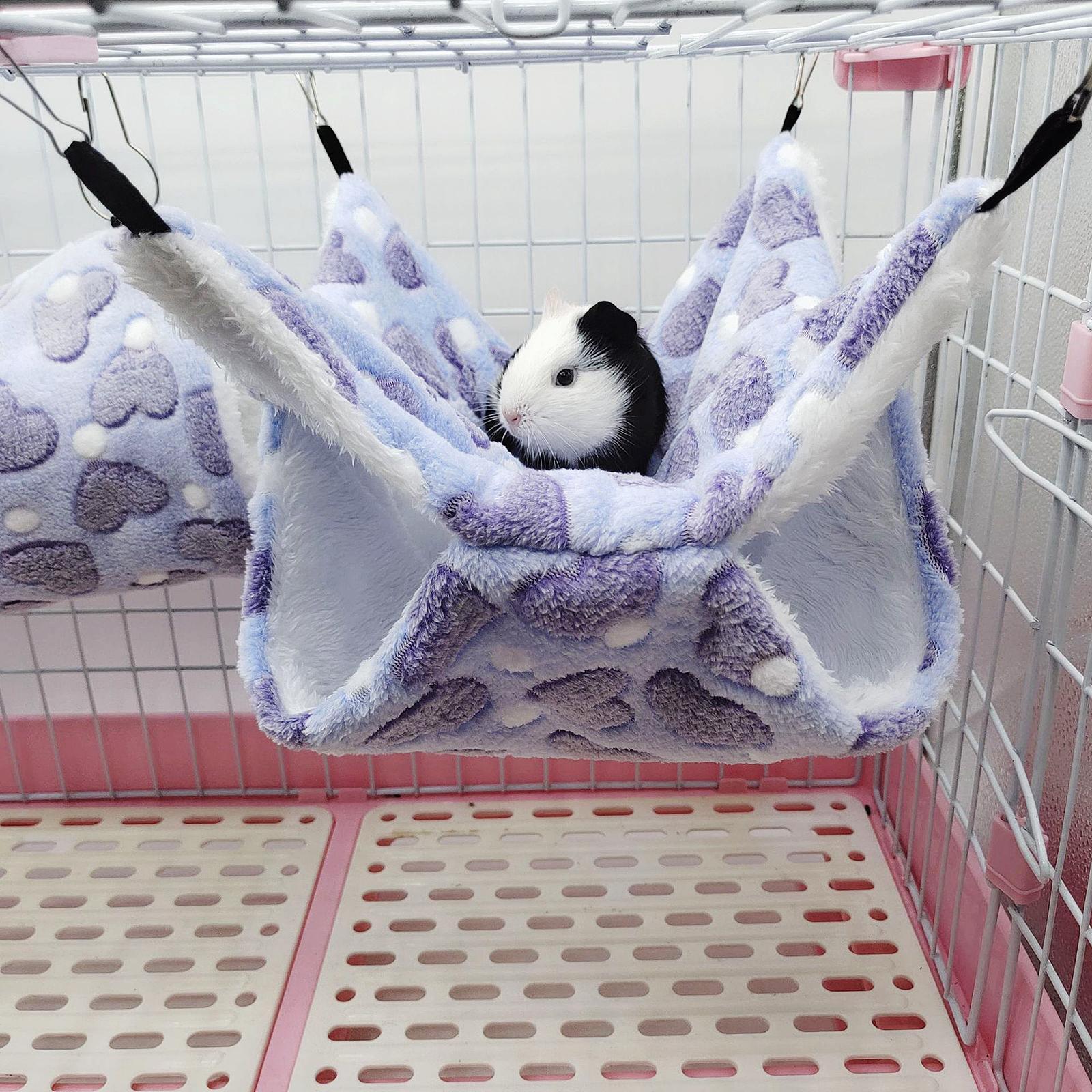 Hamster Hammock Bed Bedding Sleeping Warm Playing for Small Pet Parrot