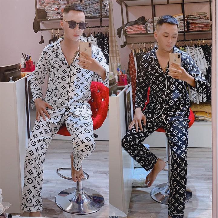 Bộ đồ mặc nhà dài tay chất lụa