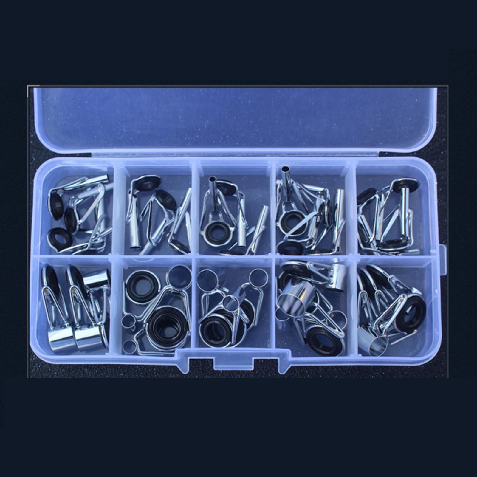 7pcs Fishing Replacement Rod Rings/Tips Guides, Various Sizes Repair Guides